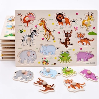 Foto 2 | Juego de Rompecabezas Montessori de Madera para Niños - Venta Internacional