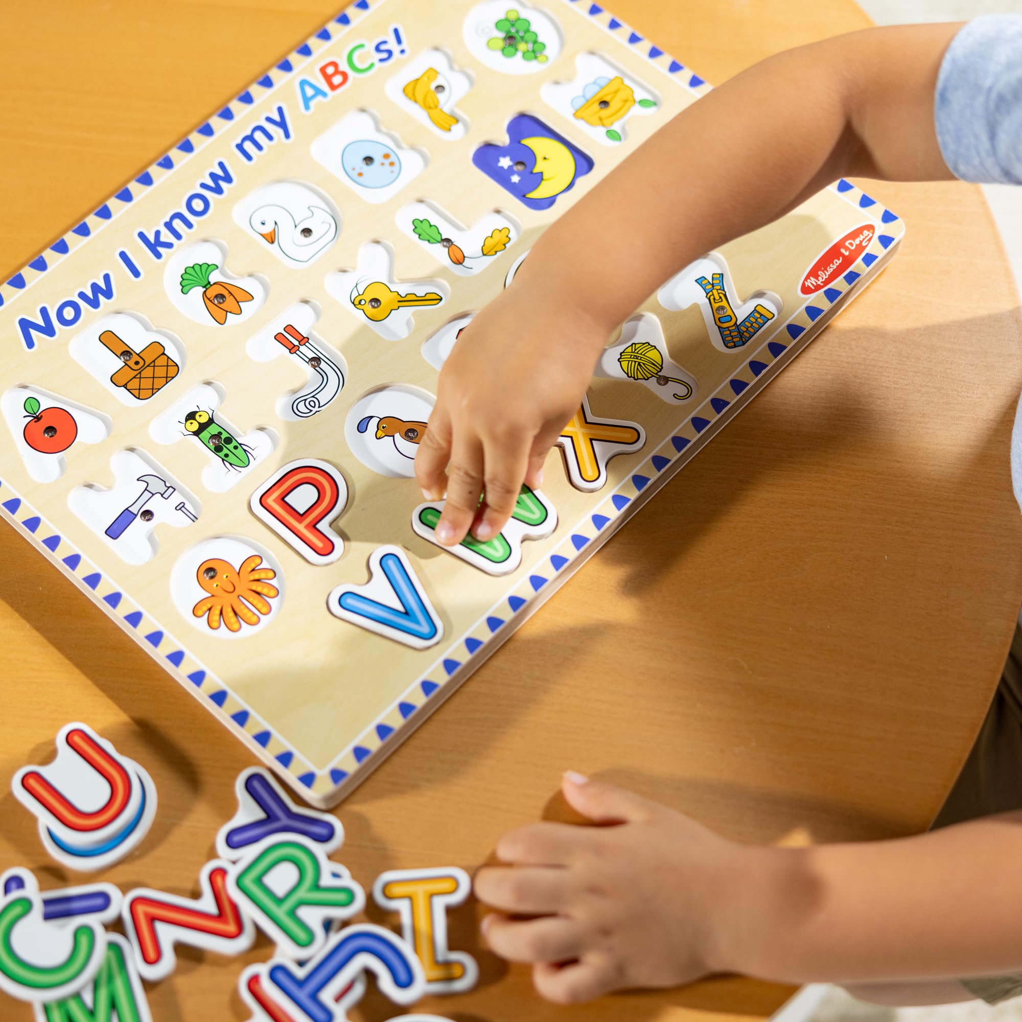 Foto 3 pulgar | Puzzle Melissa & Doug Wooden Alphabet Sound 26 Piezas Con Certificado Fsc - Venta Internacional.