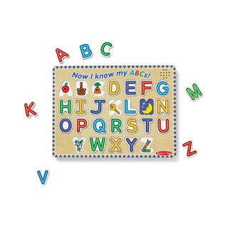 Foto 5 | Puzzle Melissa & Doug Wooden Alphabet Sound 26 Piezas Con Certificado Fsc - Venta Internacional.