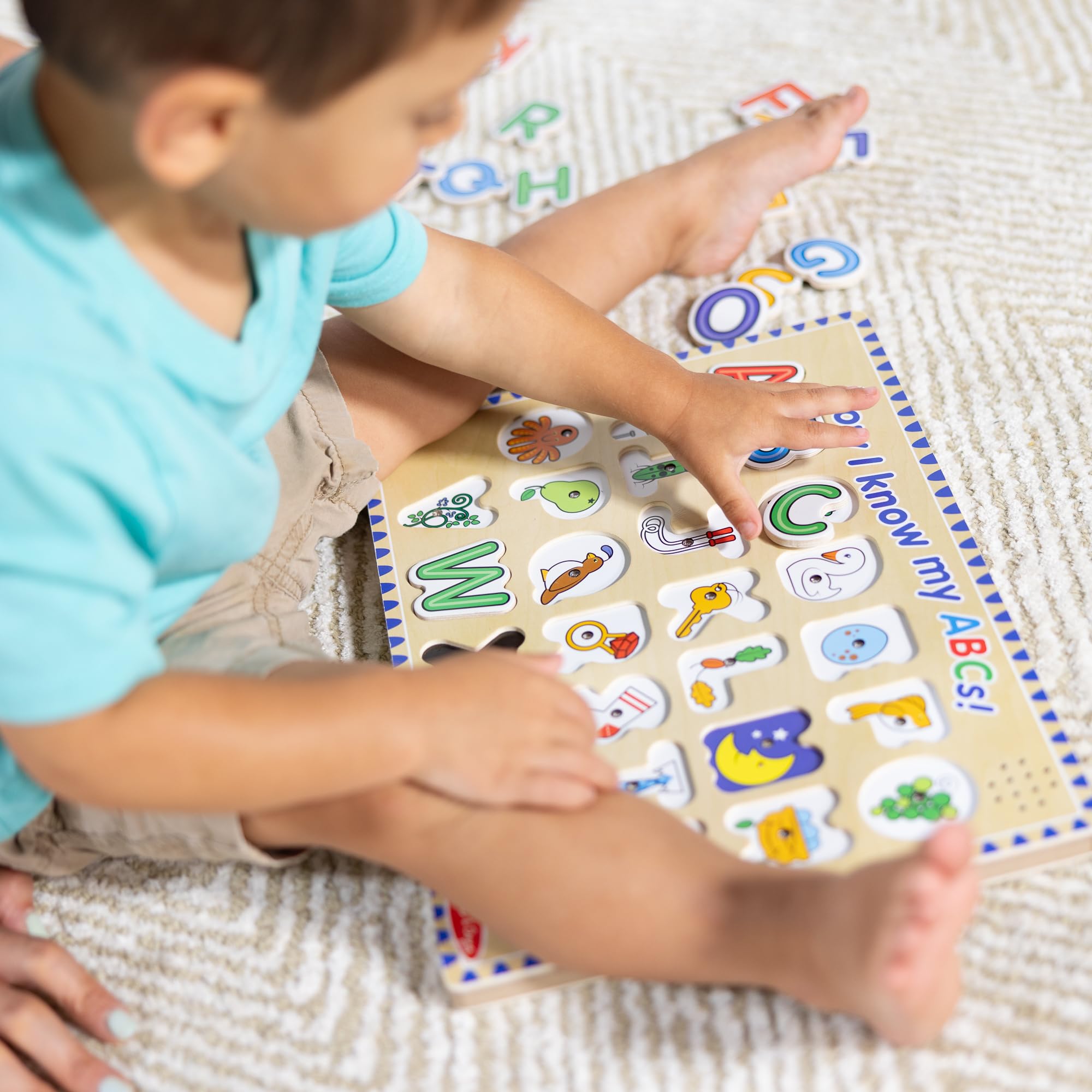 Foto 7 pulgar | Puzzle Melissa & Doug Wooden Alphabet Sound 26 Piezas Con Certificado Fsc - Venta Internacional.