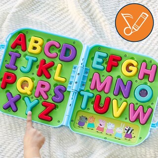 Foto 5 | Alphabet Case Peppa Pig El Rompecabezas Abc De Peppa, Más De 3 Años - Venta Internacional.