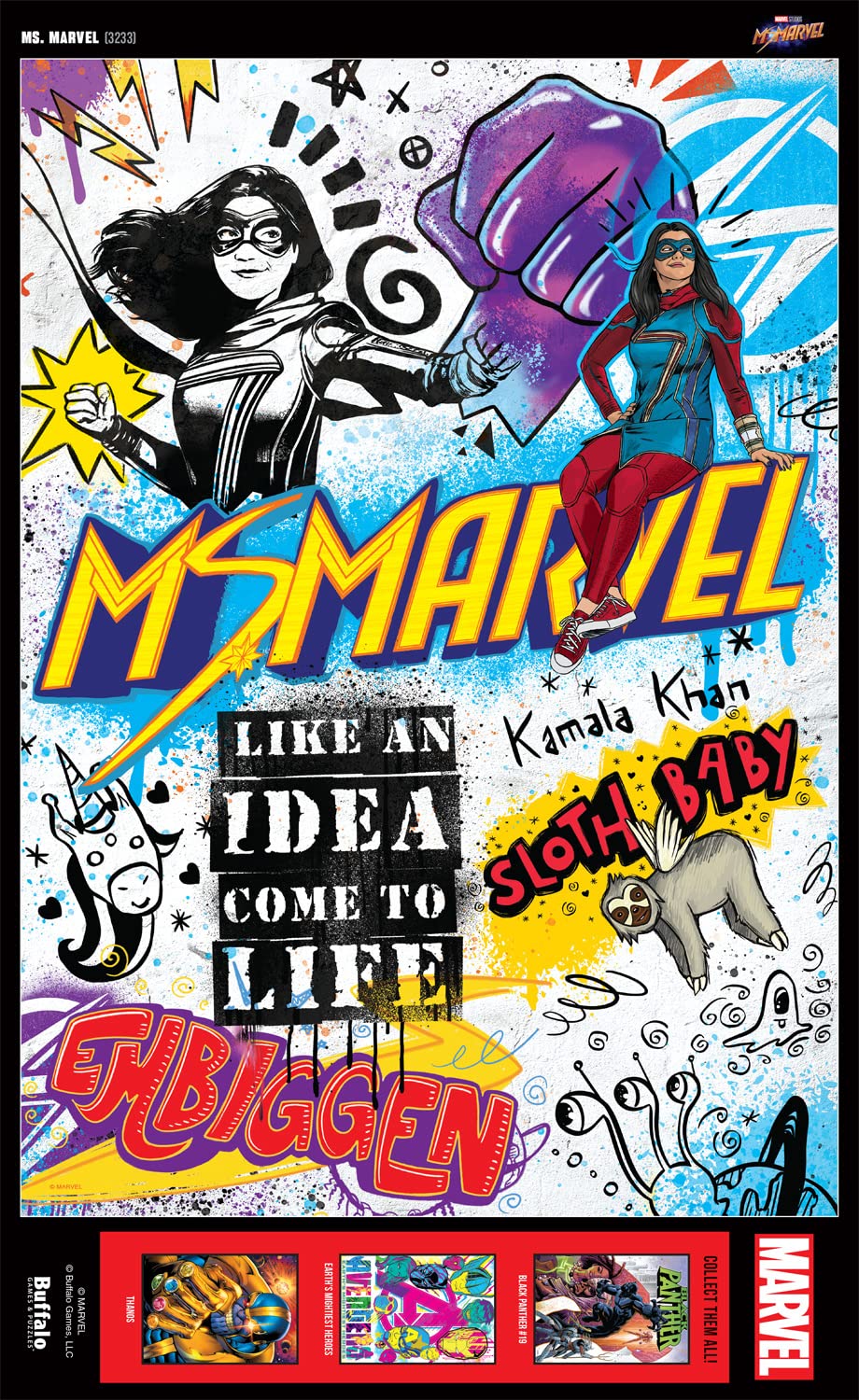 Foto 6 pulgar | Rompecabezas Buffalo Games Marvel Ms. Marvel 500 Piezas - Venta Internacional
