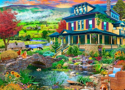 Foto 1 | Rompecabezas Ceaco David Maclean Grandma's Country House 1000 Piezas - Venta Internacional