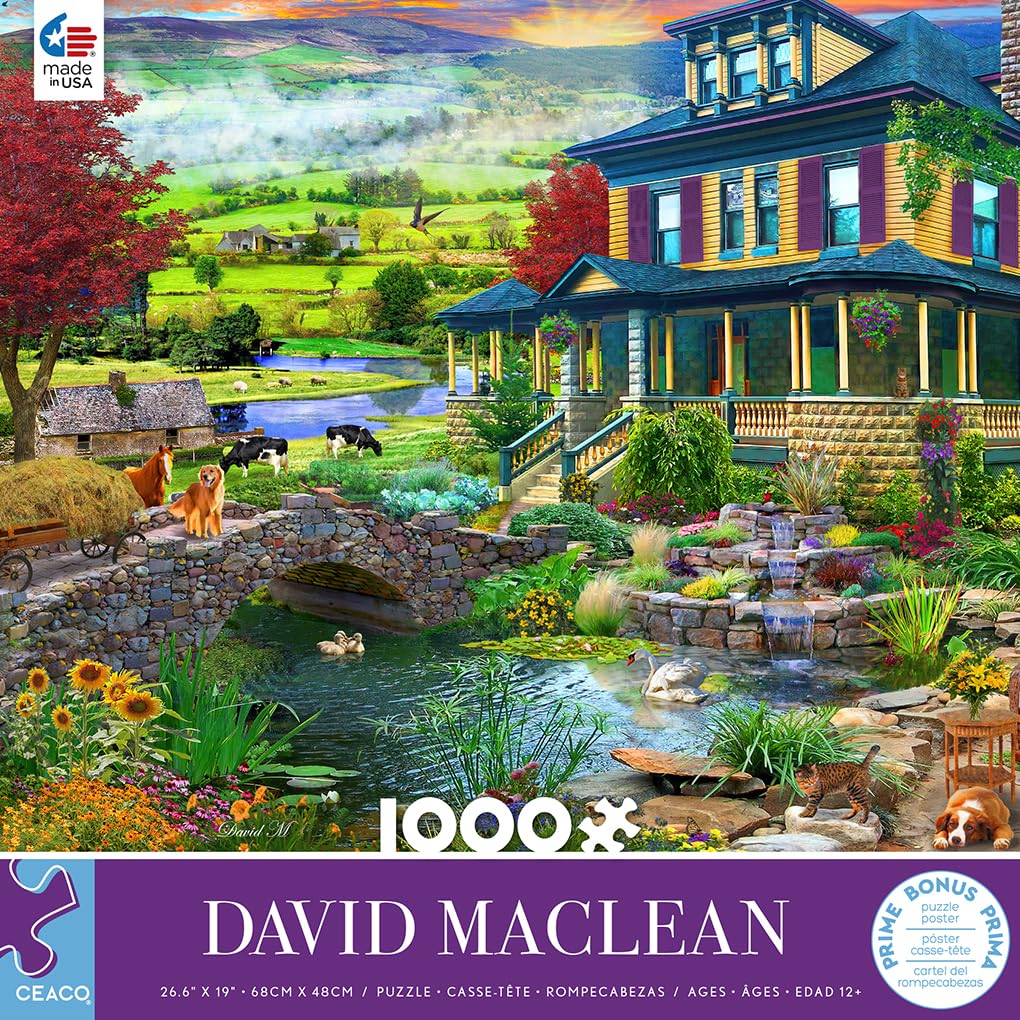 Foto 2 | Rompecabezas Ceaco David Maclean Grandma's Country House 1000 Piezas - Venta Internacional