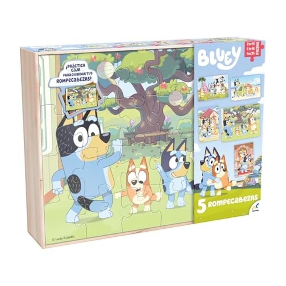 Foto 2 pulgar | Rompecabezas Bluey 5 Piezas