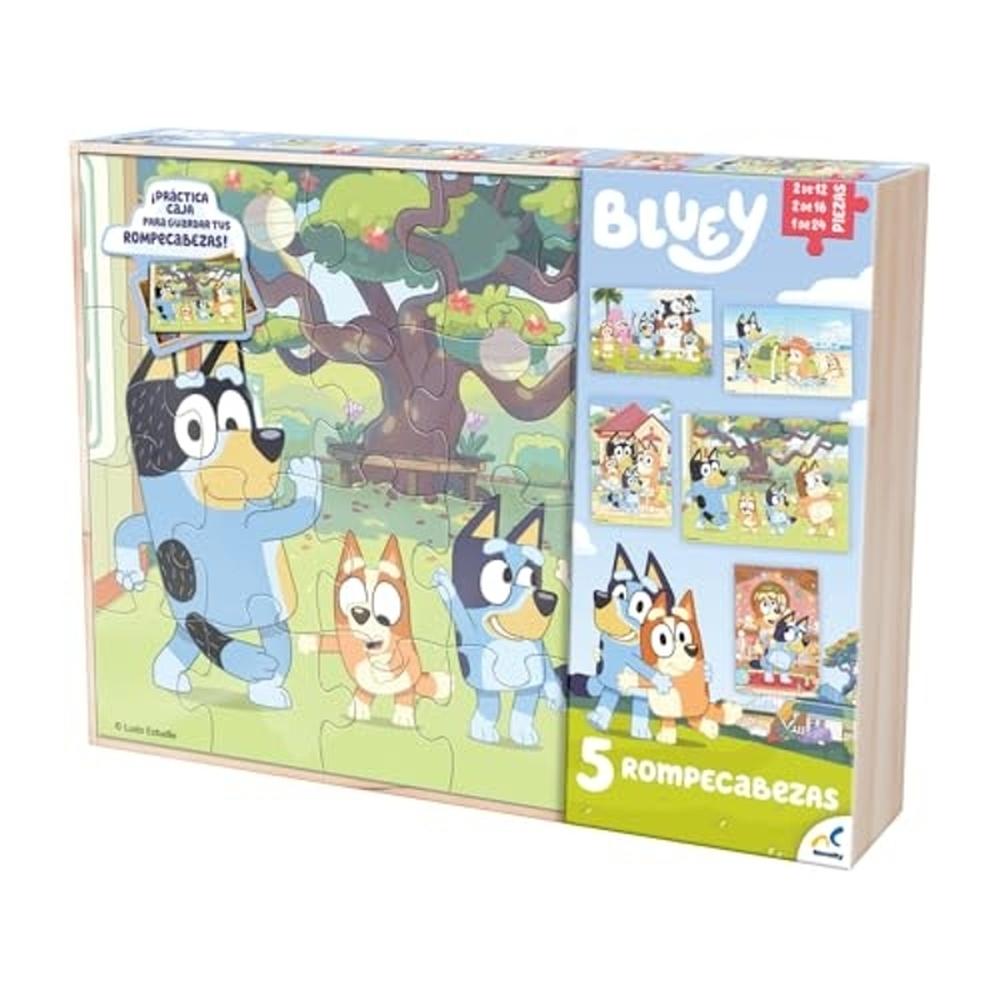 Foto 4 pulgar | Rompecabezas Bluey 5 Piezas