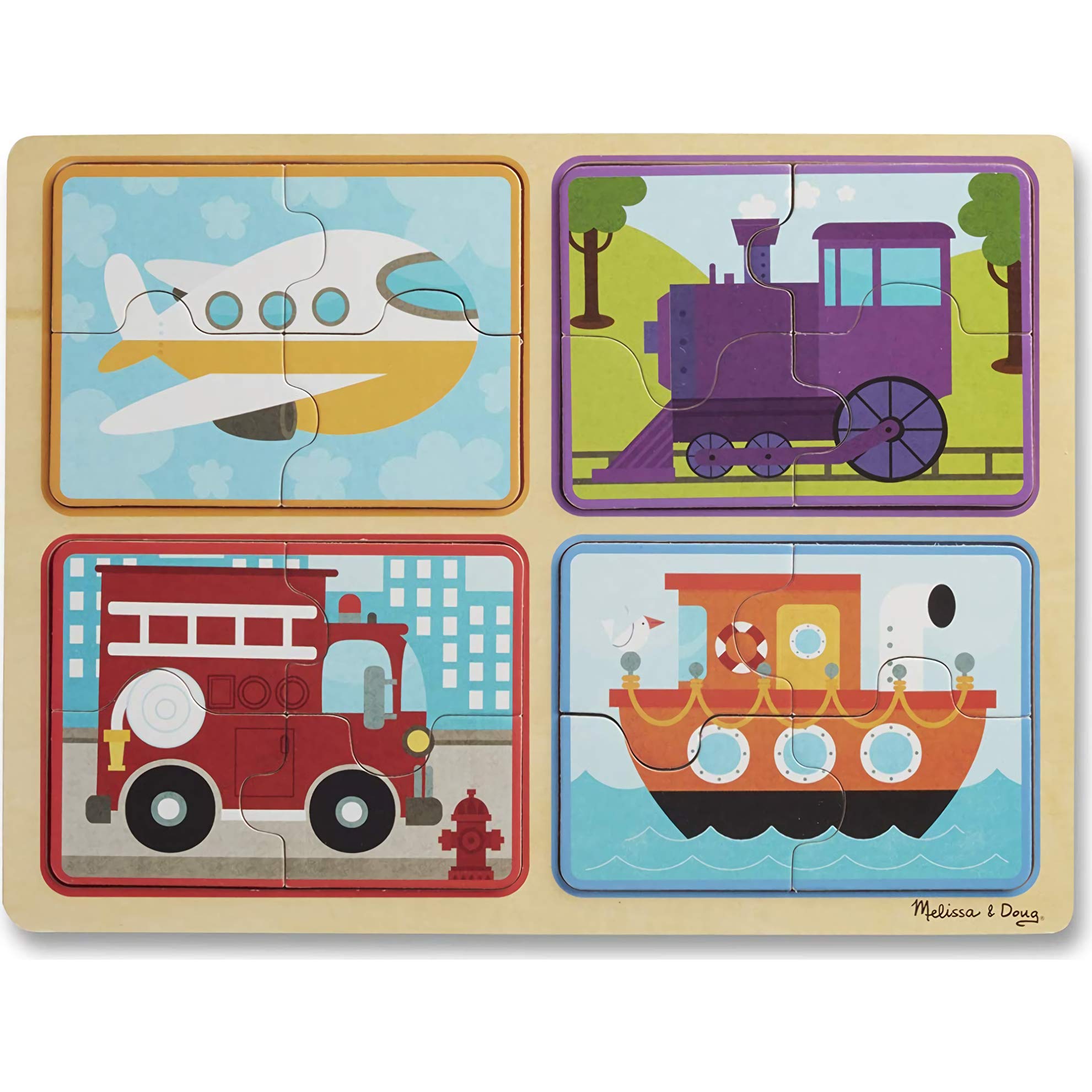 Foto 4 pulgar | Vehículo Rompecabezas de Madera Toy Melissa & Doug Natural Play Para Niños De 2 A 4 Años O Más - Venta Internacional