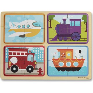 Foto 3 | Vehículo Rompecabezas de Madera Toy Melissa & Doug Natural Play Para Niños De 2 A 4 Años O Más - Venta Internacional