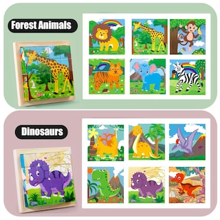 Foto 3 | Puzzle Cube Aykzaqe Con Bandeja De Almacenamiento Para Niños De 3 A 8 Años - Venta Internacional.