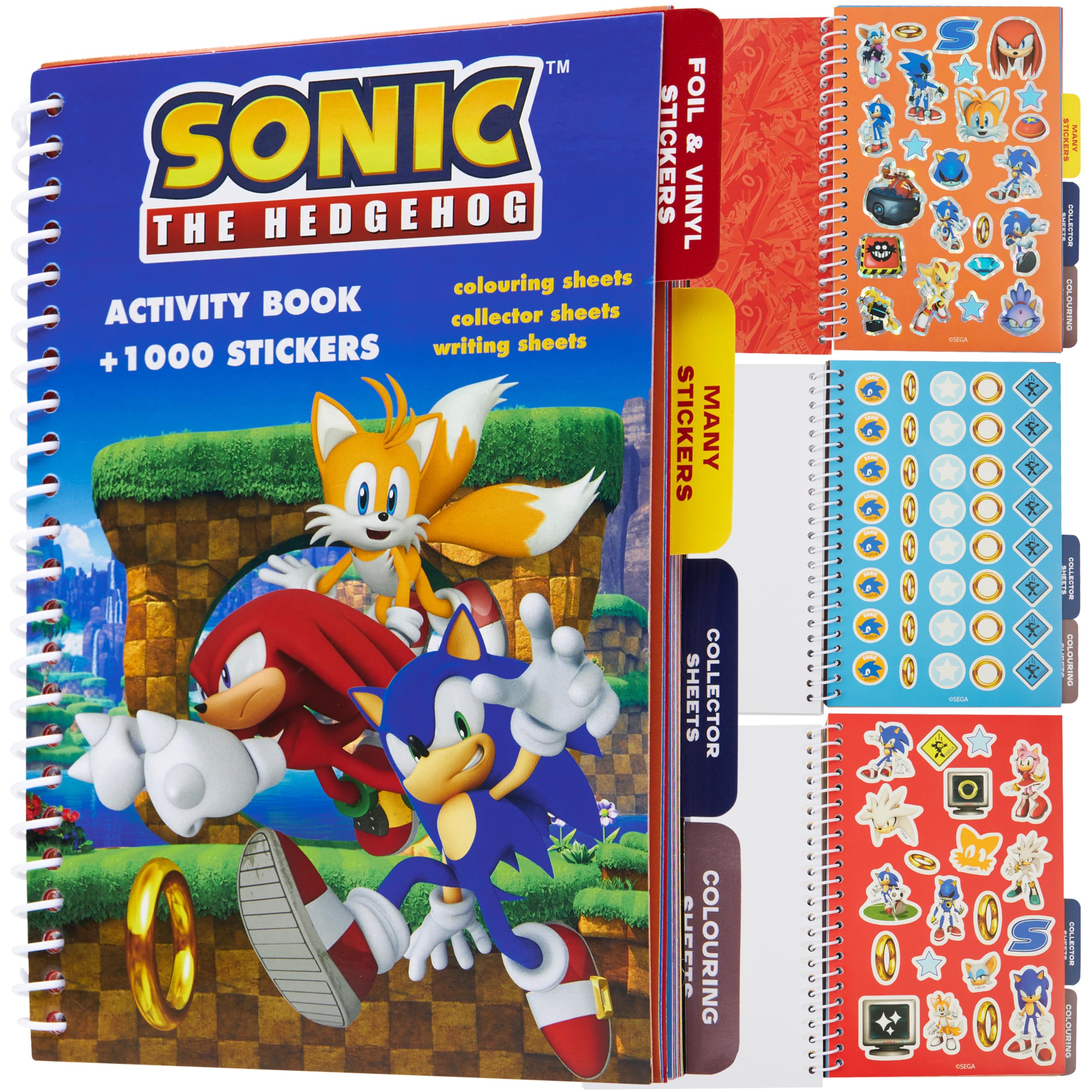 Foto 2 pulgar | Pegatina Y Libro De Actividades De Sonic The Hedgehog Con 1000 Pegatinas - Venta Internacional.