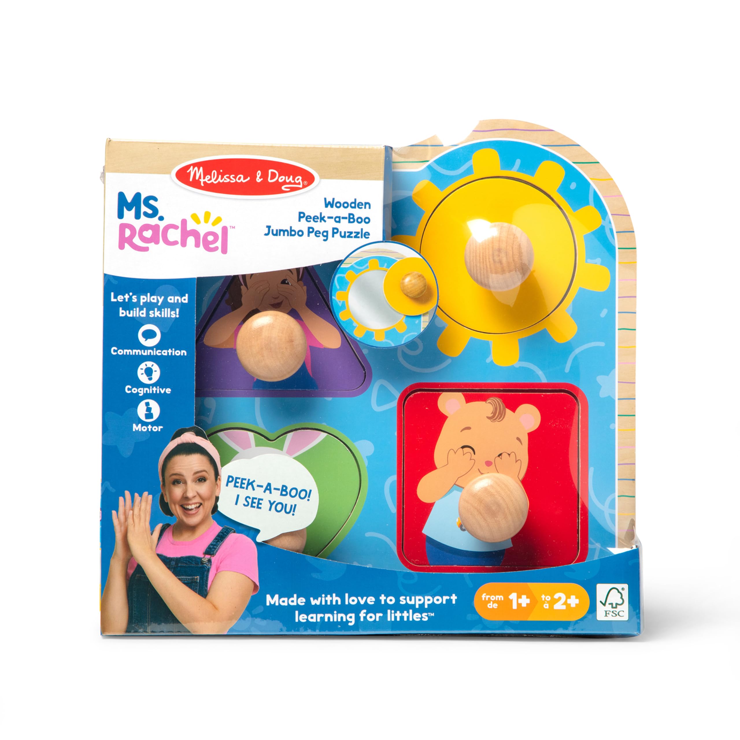 Foto 3 | Rompecabezas Melissa & Doug Peek-a-boo-Venta Internacional