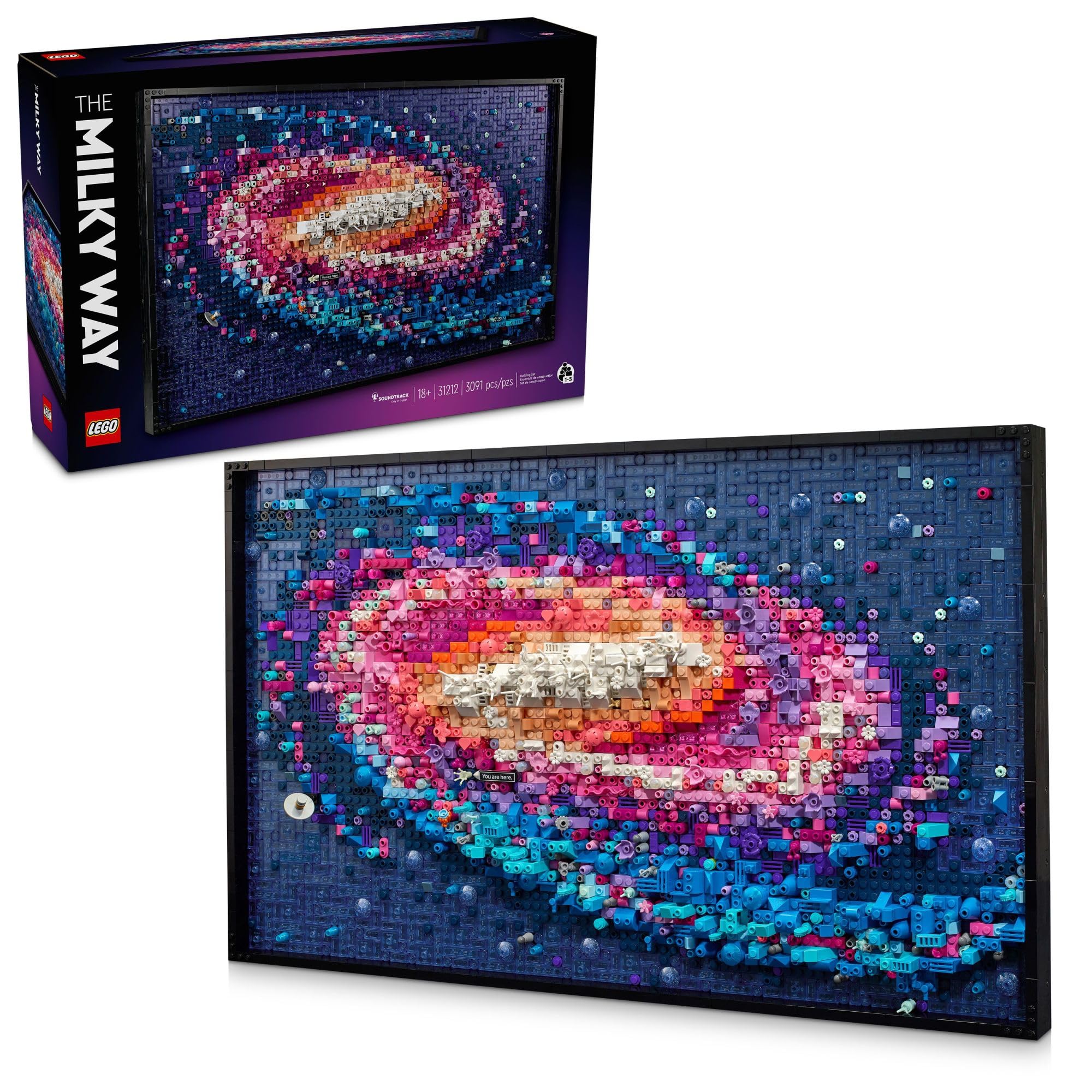 Foto 2 pulgar | Set De Construcción Lego Art The Milky Way Galaxy Para Decoración Mural - Venta Internacional.