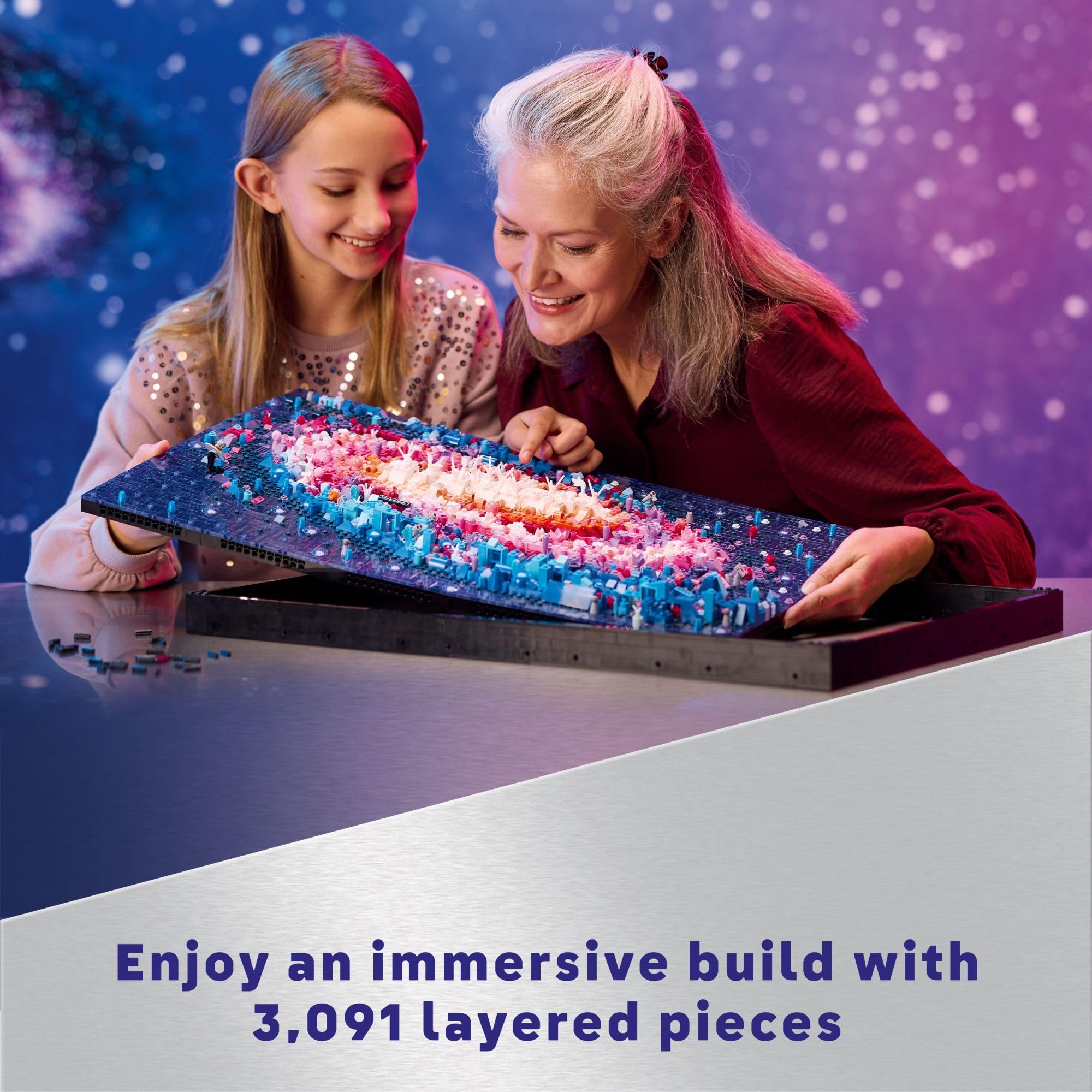 Foto 4 | Set De Construcción Lego Art The Milky Way Galaxy Para Decoración Mural - Venta Internacional.