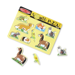 Foto 1 | Puzle Melissa & Doug Pets Sound De Madera, 8 Piezas, Más De 2 Años - Venta Internacional.