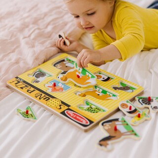 Foto 2 | Puzle Melissa & Doug Pets Sound De Madera, 8 Piezas, Más De 2 Años - Venta Internacional.