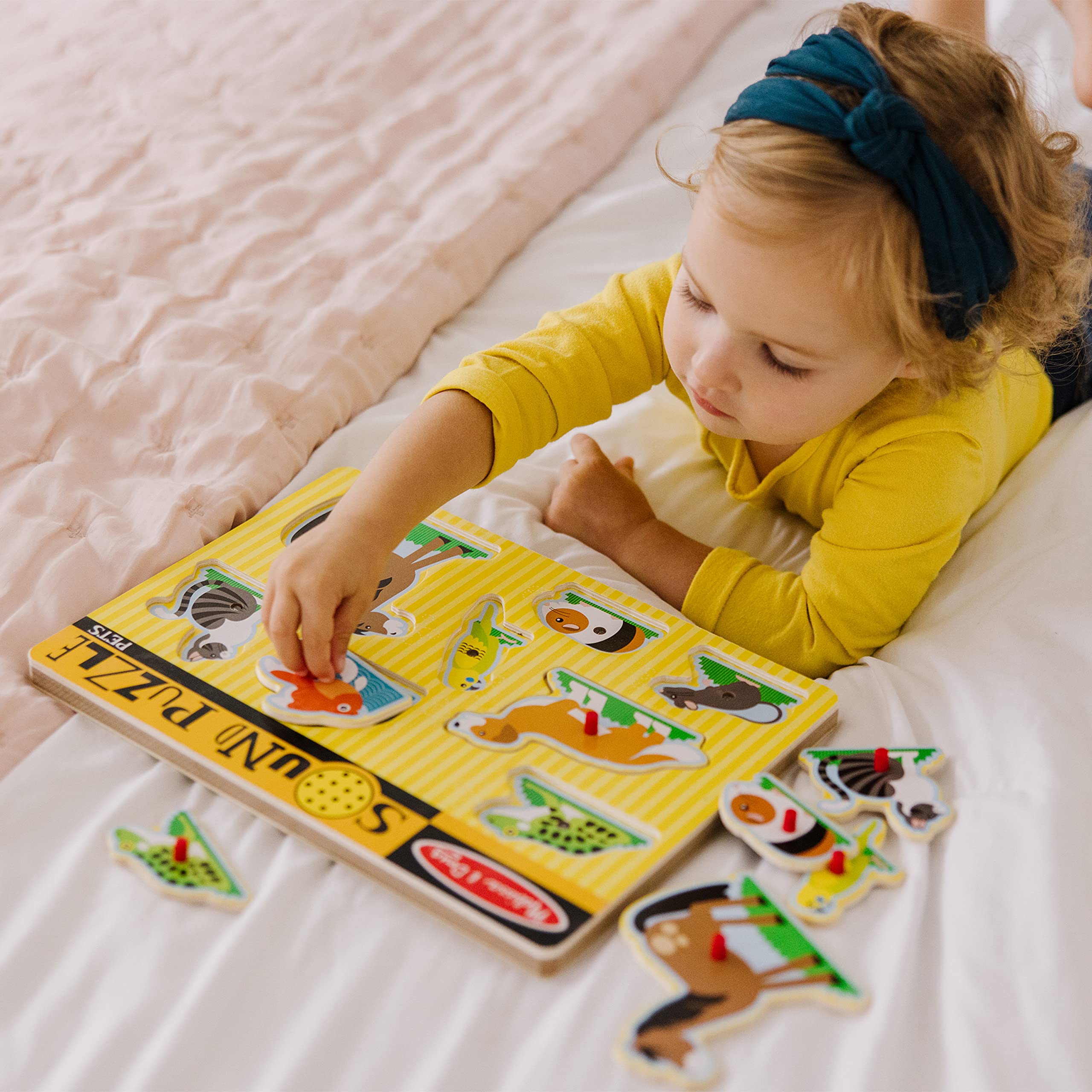 Foto 7 | Puzle Melissa & Doug Pets Sound De Madera, 8 Piezas, Más De 2 Años - Venta Internacional.