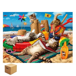 Foto 1 | Rompecabezas 1000 Lab.g Piezas 70x50cm Los Gatos Están En La Playa