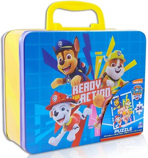 Foto 1 | Lonchera De Lata Puzzle Paw Patrol, 24 Piezas Con Rompecabezas - Venta Internacional.