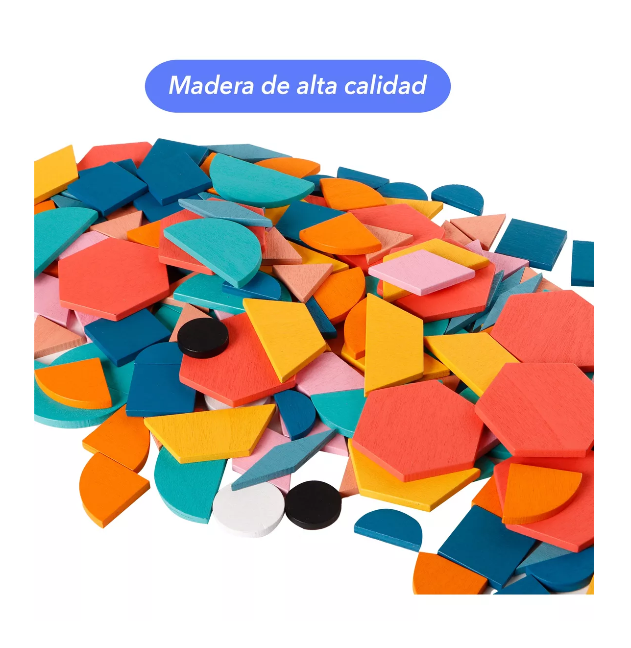 Foto 6 pulgar | Rompecabezas Tangram Juguete Niño, Belug Niña Creativa Geométrica Colores