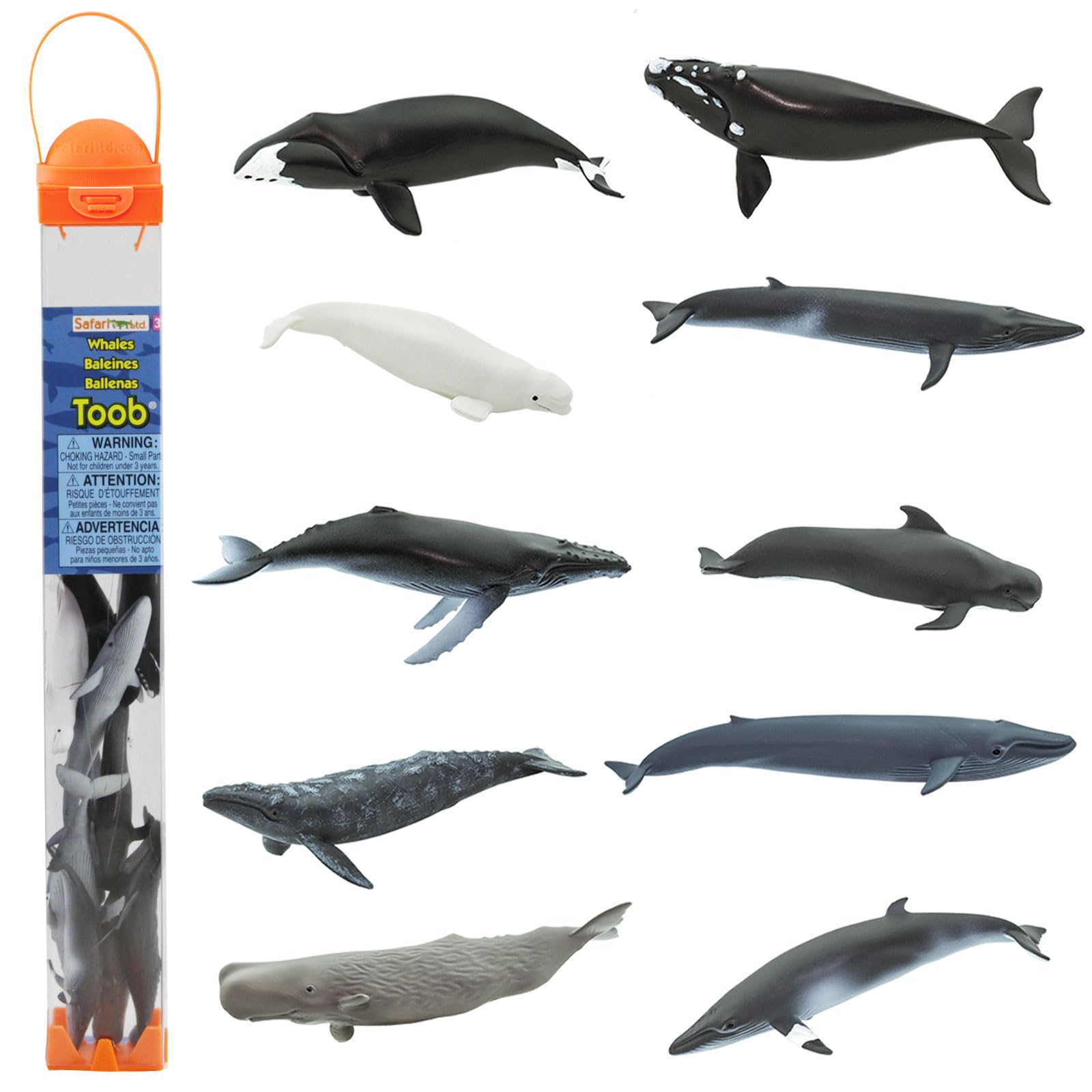 Foto 2 pulgar | Set De Figuras Safari Ltd. Whale Toob Con 10 Figuras De 6 A 10 Cm, 3 O Más - Venta Internacional.