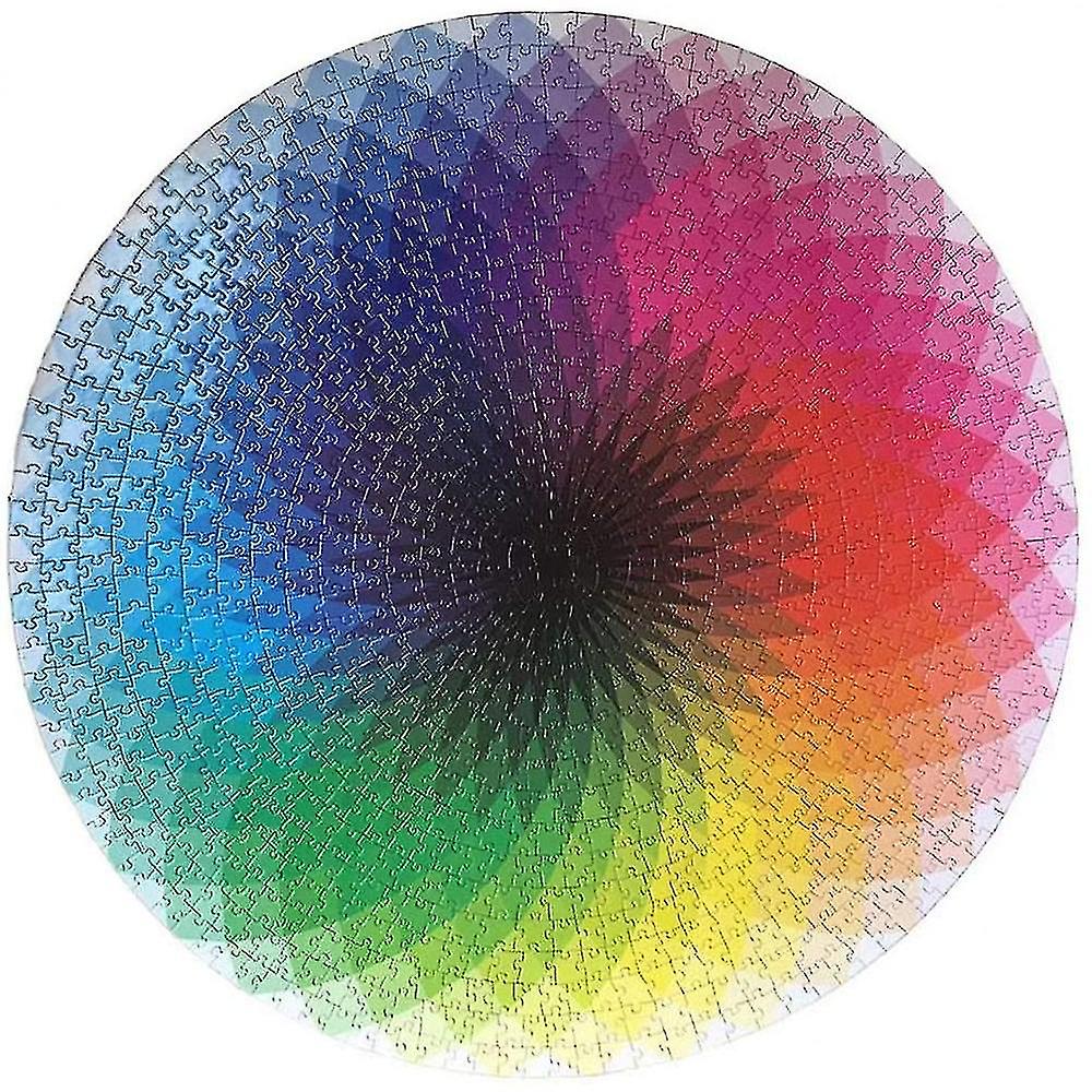 Foto 2 pulgar | Puzle Redondo En Forma De Arco Iris De Colores Grandiosos En Forma De Yh, 1000 Piezas - Venta Internacional.