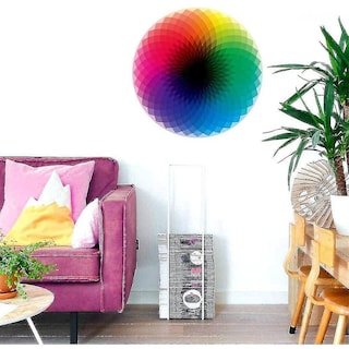 Foto 3 | Puzle Redondo En Forma De Arco Iris De Colores Grandiosos En Forma De Yh, 1000 Piezas - Venta Internacional.