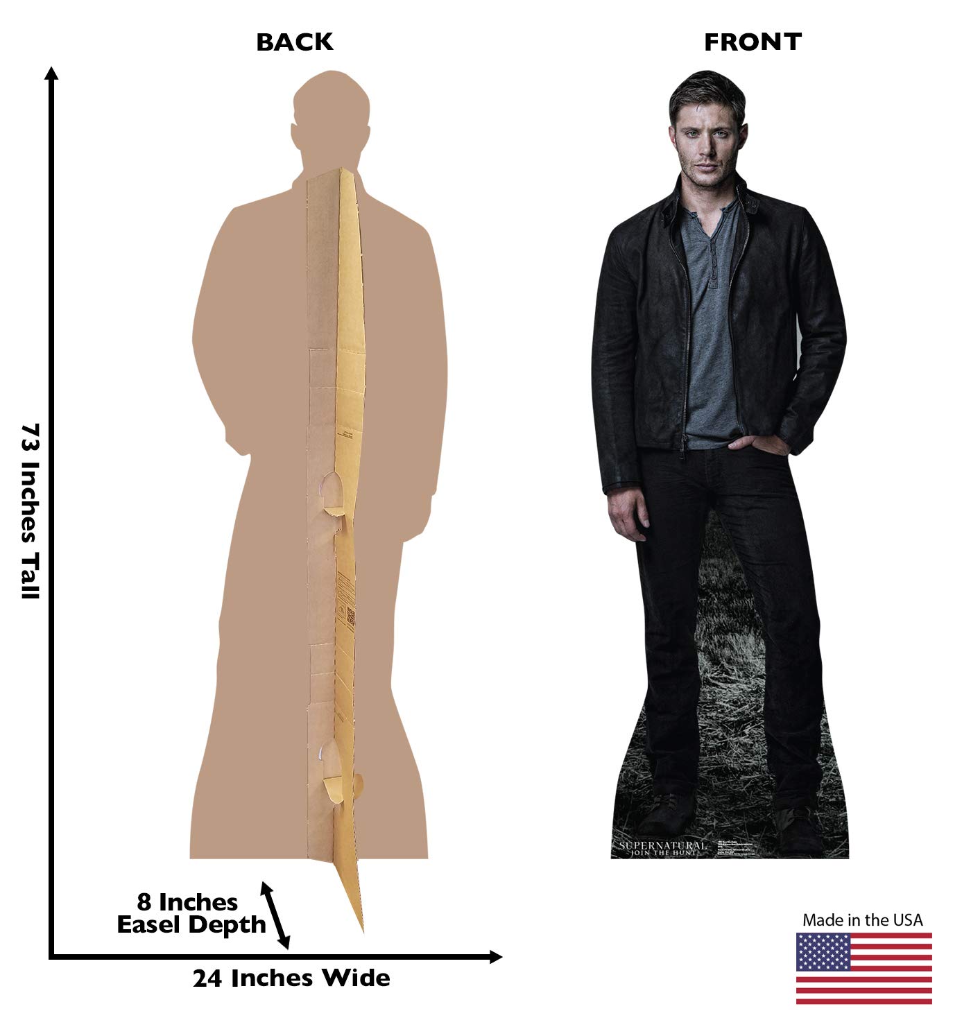 Foto 2 | Personas De Cartón Recortadas De Cartón Vertical Dean Winchester - Venta Internacional.