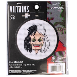 Foto 1 | Kit De Punto De Cruz Dimensiones Cruella Mini De Disney Para Principiantes - Venta Internacional.