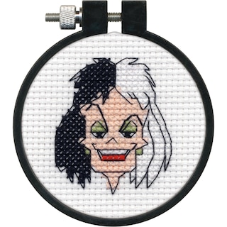Foto 6 | Kit De Punto De Cruz Dimensiones Cruella Mini De Disney Para Principiantes - Venta Internacional.