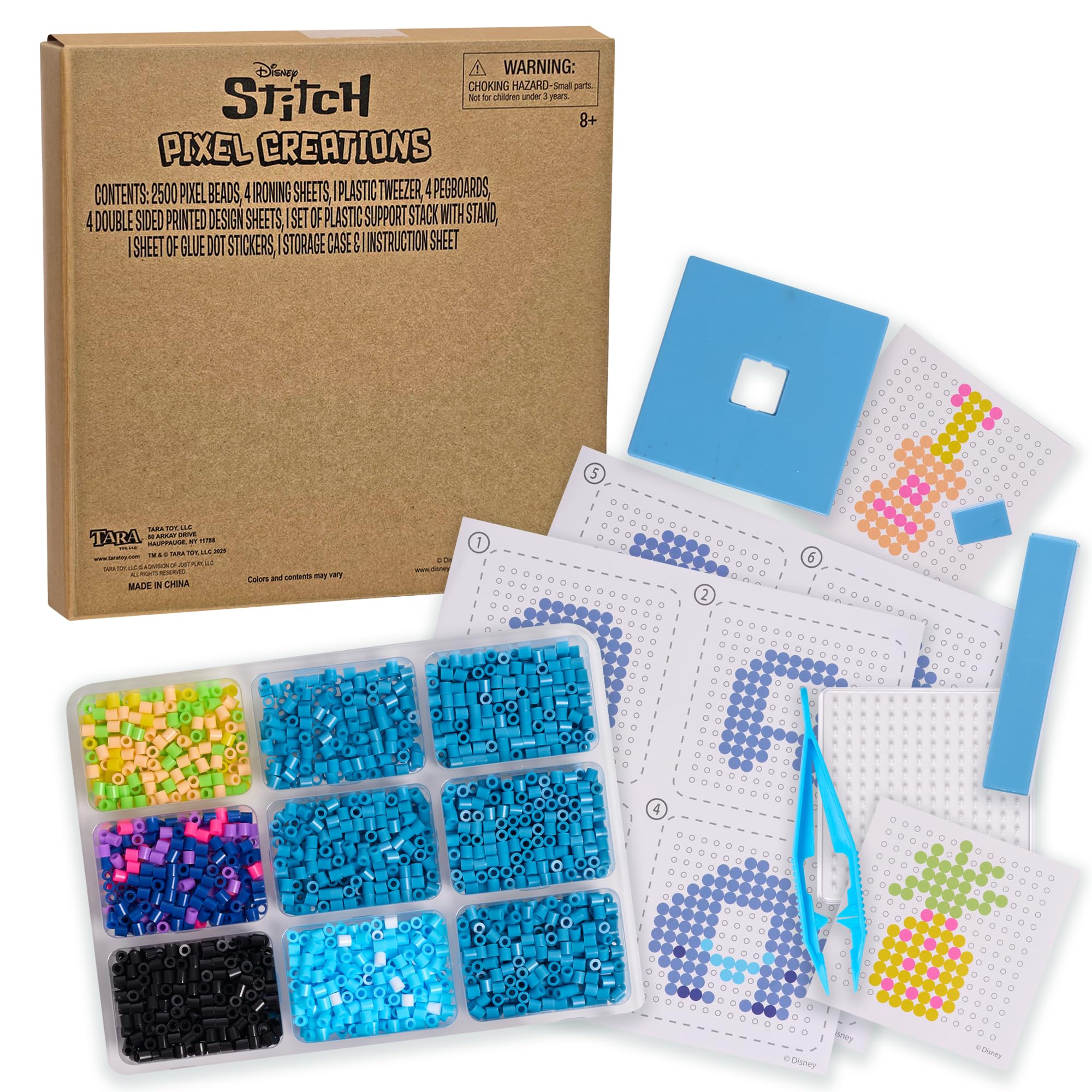 Foto 3 pulgar | Set Pixel Art De Tara Toys Disney Stitch Con 2500 Cuentas Para Mayores De 6 Años - Venta Internacional.