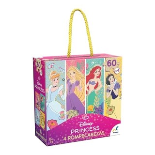 Foto 1 | Rompecabezas 4 En 1 Princesas 60 Piezas X 4