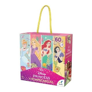 Foto 3 | Rompecabezas 4 En 1 Princesas 60 Piezas X 4