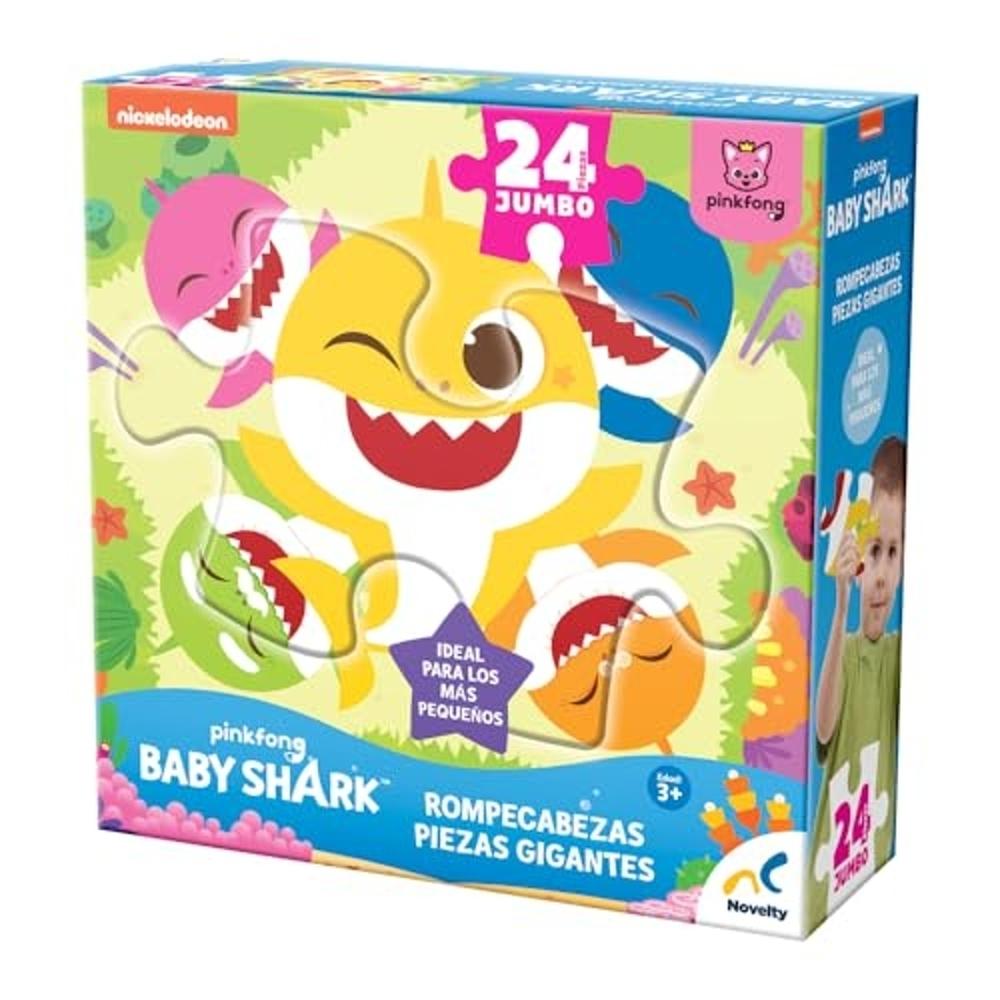 Foto 4 pulgar | Rompecabezas Piezas Gigantes Baby Shark 24 Piezas
