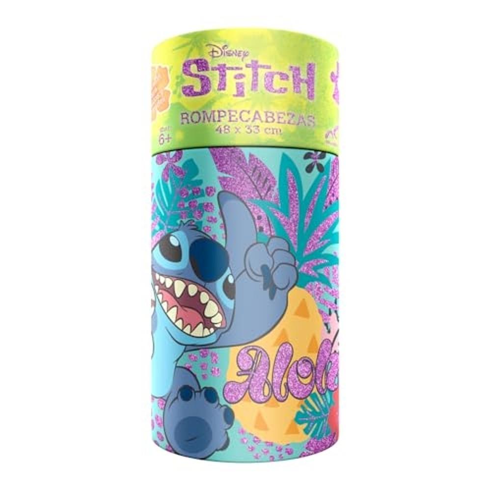 Foto 2 pulgar | Rompecabezas Infantil Stitch 60 Piezas Cilindro