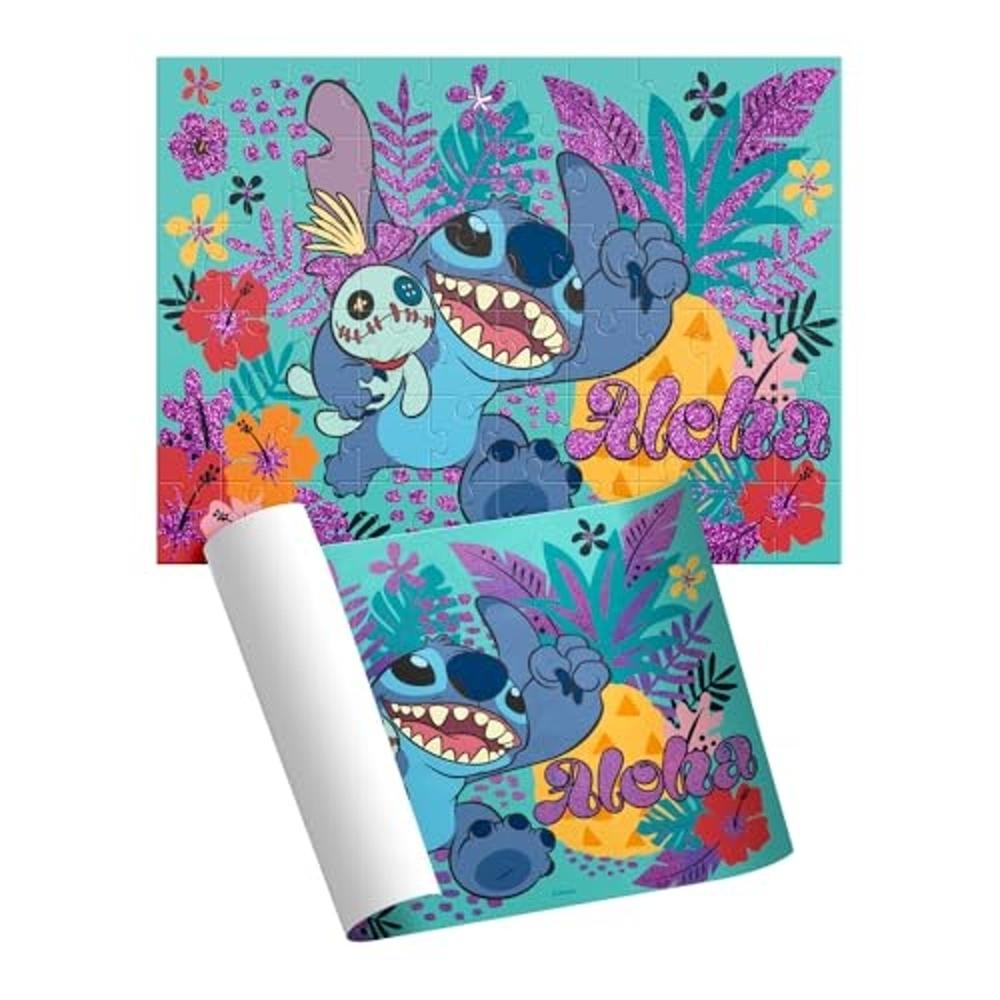 Foto 3 pulgar | Rompecabezas Infantil Stitch 60 Piezas Cilindro