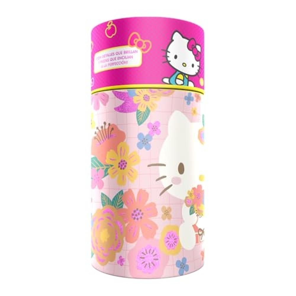 Foto 4 pulgar | Rompecabezas Infantil Hello Kitty 60 Piezas Cilindro