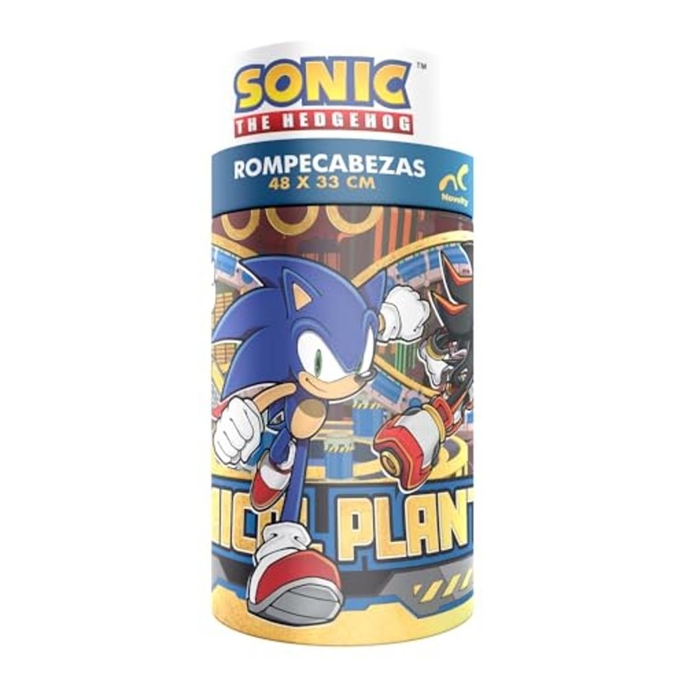 Foto 1 | Rompecabezas Infantil Sonic 60 Piezas Cilindro