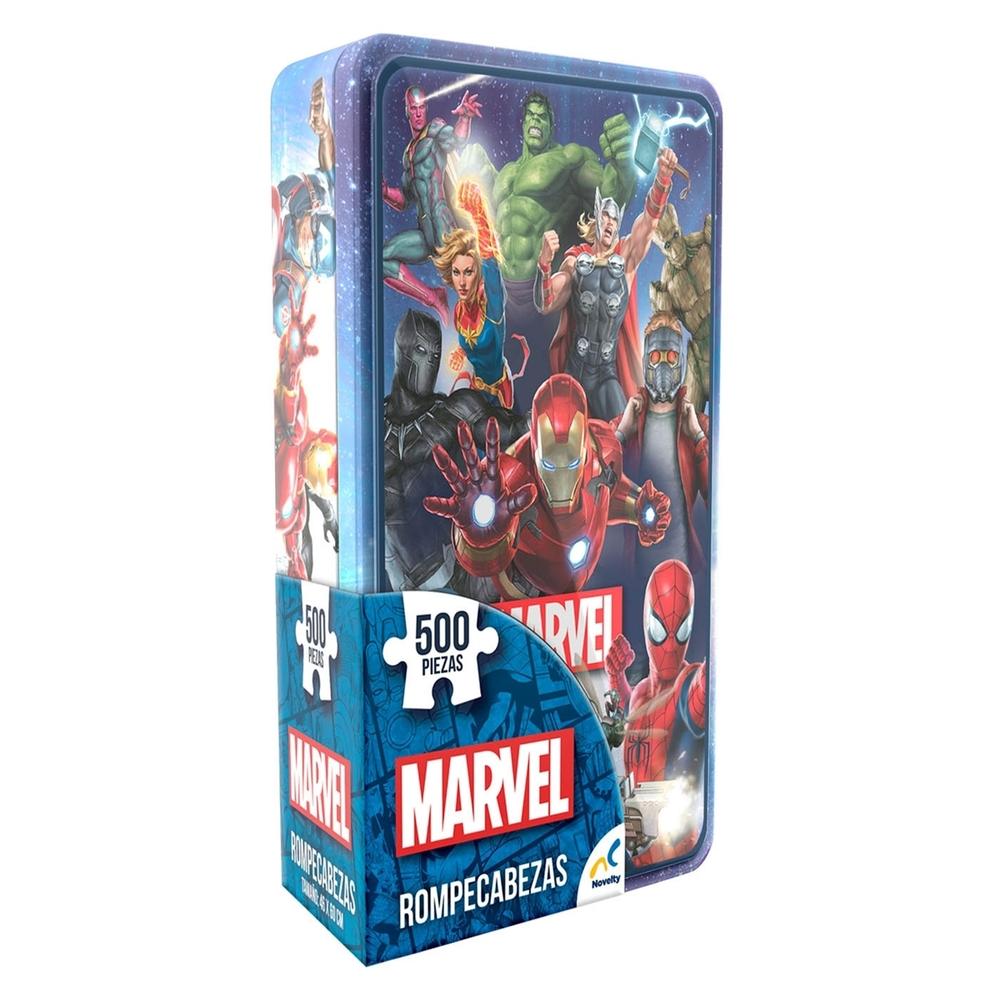 Foto 1 | Rompecabezas Marvel 500 Piezas Estuche Metálico Coleccionable