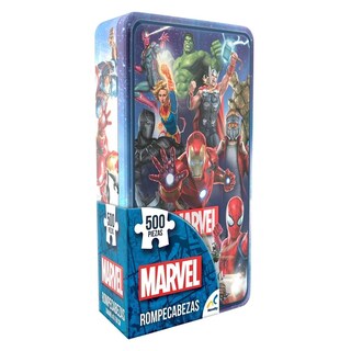 Foto 1 | Rompecabezas Marvel 500 Piezas Estuche Metálico Coleccionable