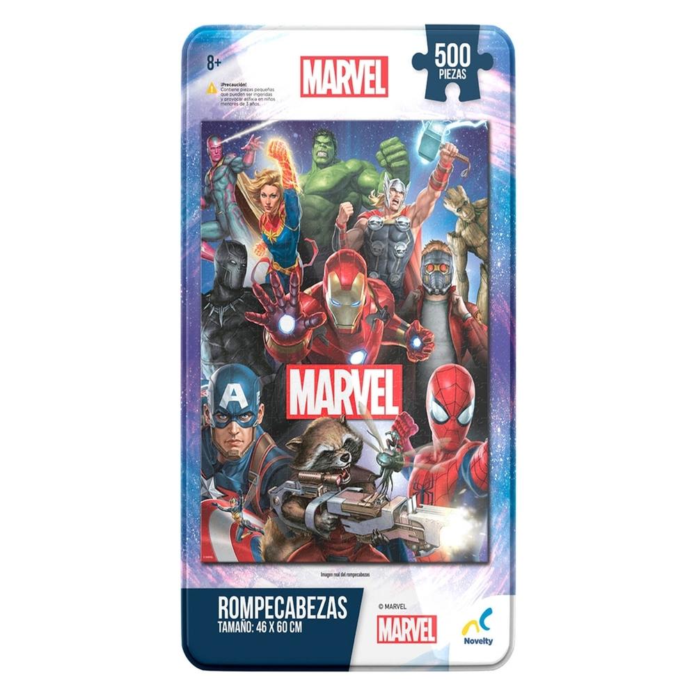 Foto 3 pulgar | Rompecabezas Marvel 500 Piezas Estuche Metálico Coleccionable