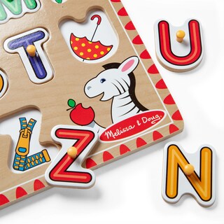 Foto 4 | Puzle Melissa & Doug Lift & See Alphabet, 26 Piezas, Más De 1 Año - Venta Internacional.