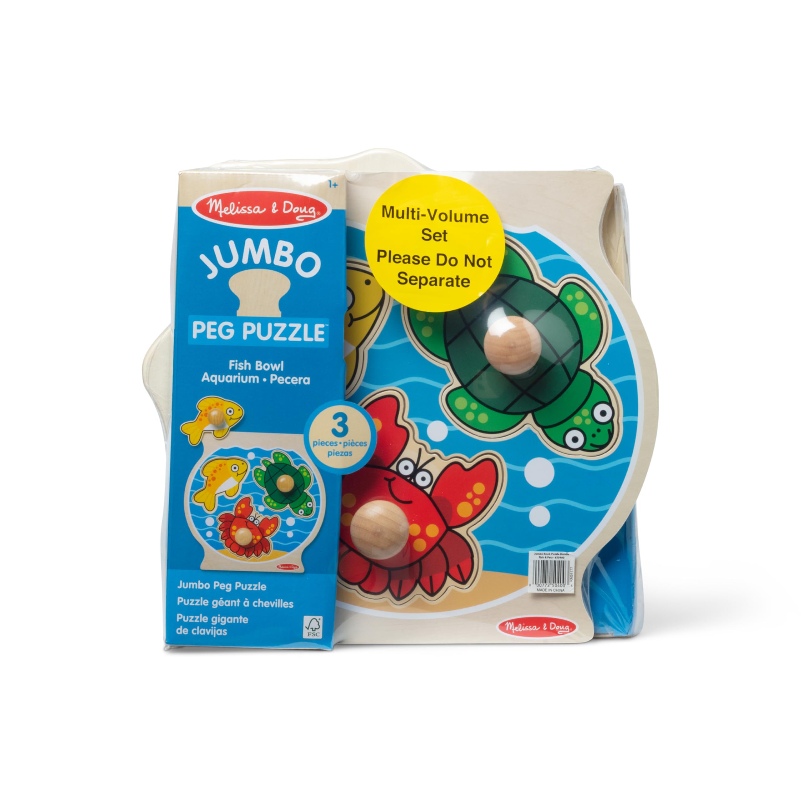 Foto 4 pulgar | Juguete de Madera Puzzle Melissa & Doug  3 Piezas - Venta Internacional