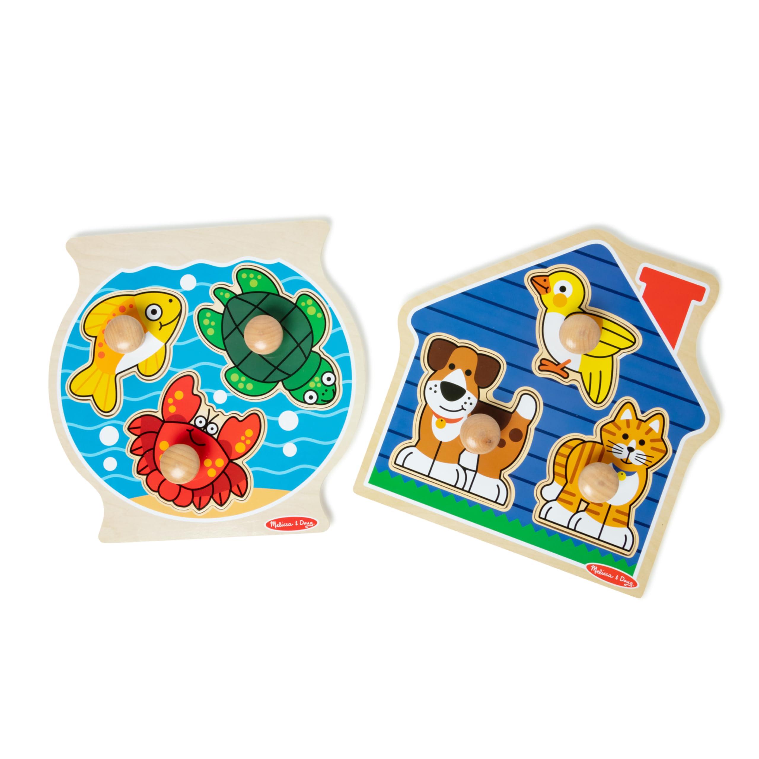 Foto 4 | Juguete de Madera Puzzle Melissa & Doug  3 Piezas - Venta Internacional