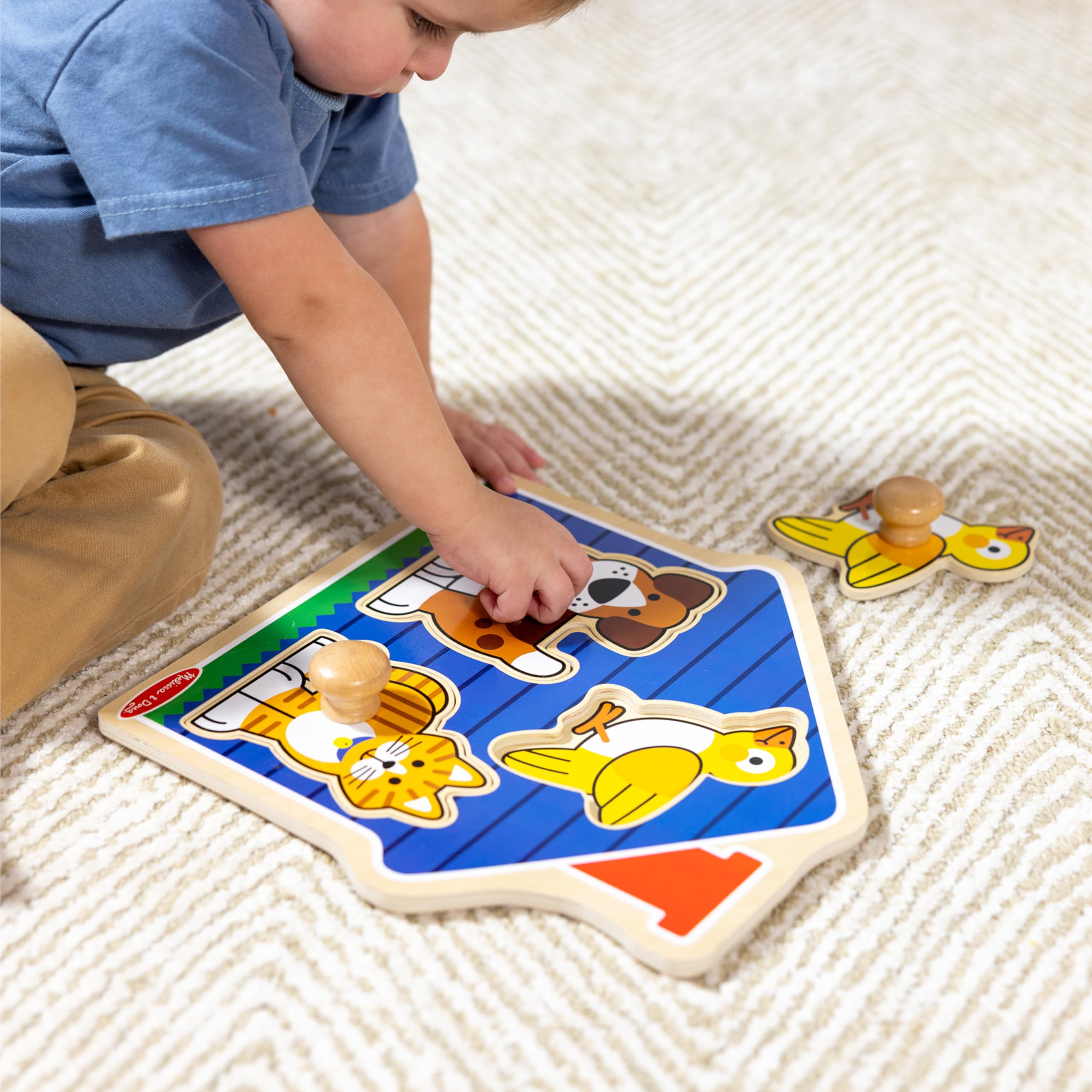 Foto 7 pulgar | Juguete de Madera Puzzle Melissa & Doug  3 Piezas - Venta Internacional