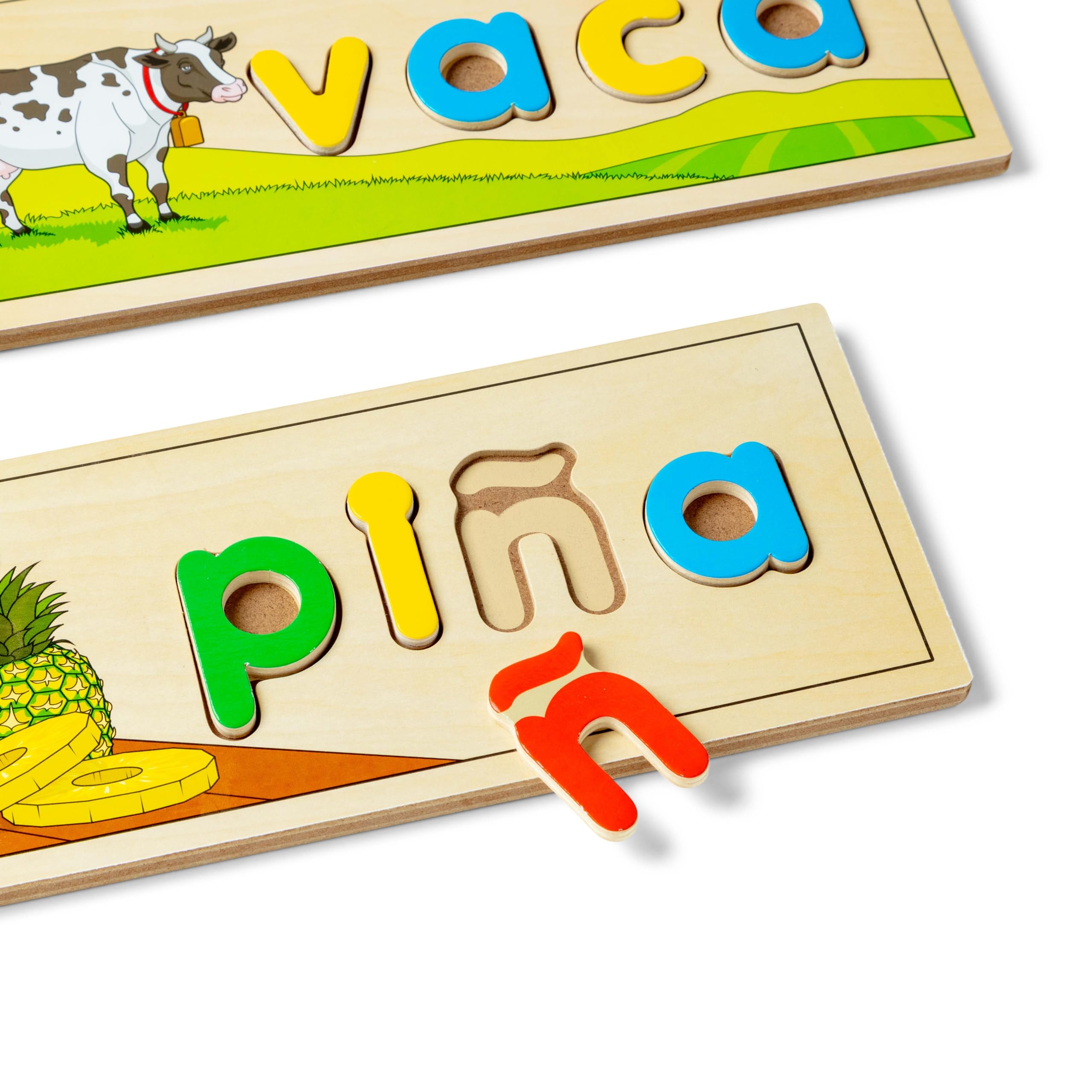 Foto 6 pulgar | Juguete Educativo Para Aprender Idiomas Melissa & Doug Spanish See & Spell Con Certificación Fsc - Venta Internacional.