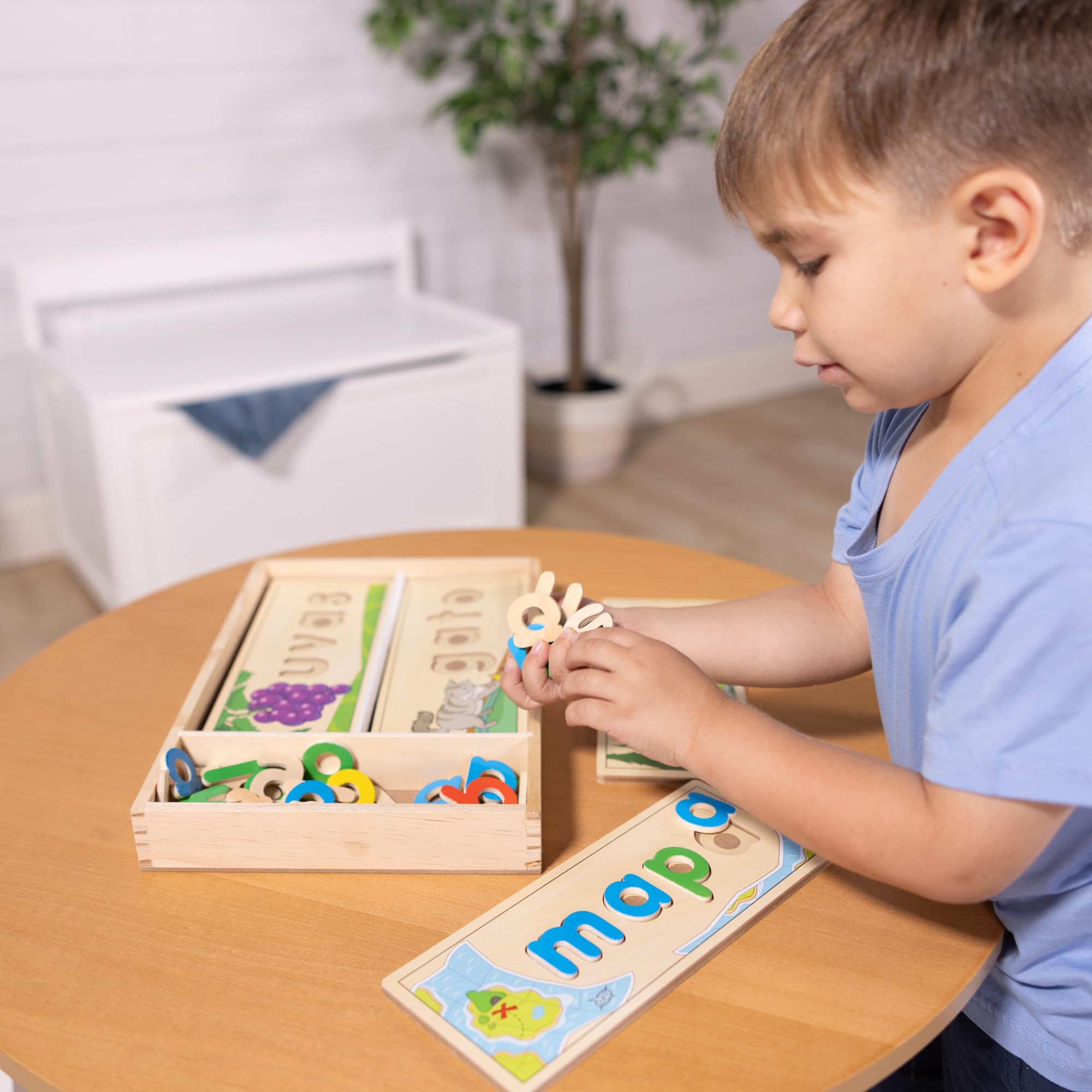 Foto 7 pulgar | Juguete Educativo Para Aprender Idiomas Melissa & Doug Spanish See & Spell Con Certificación Fsc - Venta Internacional.