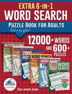 Foto 1 | Extra 6-in-1 Collection Word Search Puzzle Book For Adults: 12000+ Words And 600+ Puzzles. Big Pack - Venta Internacio