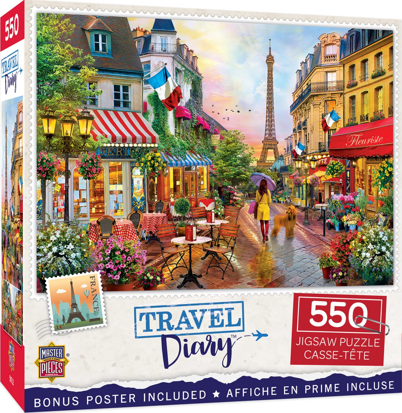 Foto 1 | Rompecabezas Masterpieces Parisian Charm, 550 Piezas - Venta Internacional.