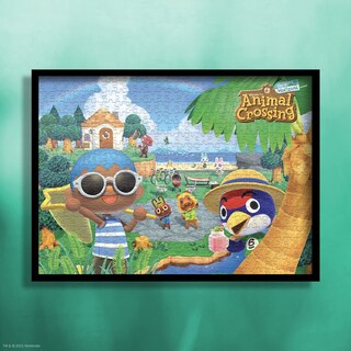 Foto 5 | Rompecabezas Usaopoly Animal Crossing «summer Fun», 1000 Unidades - Venta Internacional.