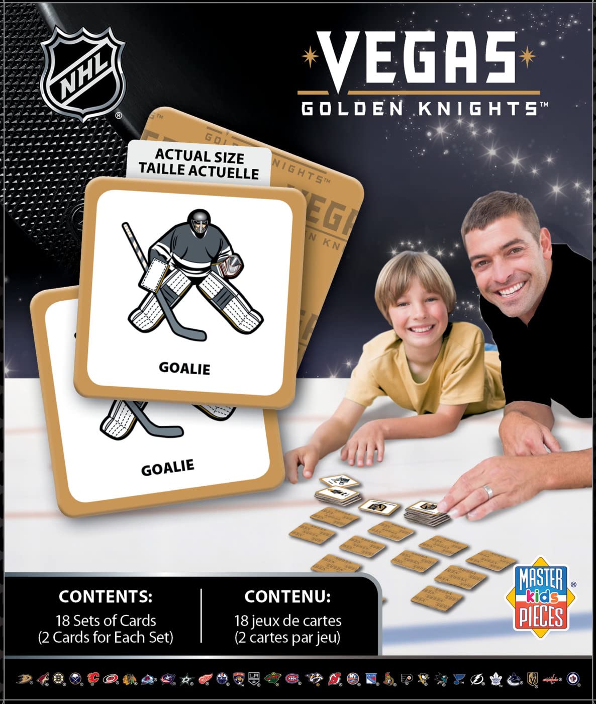 Foto 4 pulgar | Juego De Combinación Masterpieces Sports Vegas Golden Knights Nhl - Venta Internacional.
